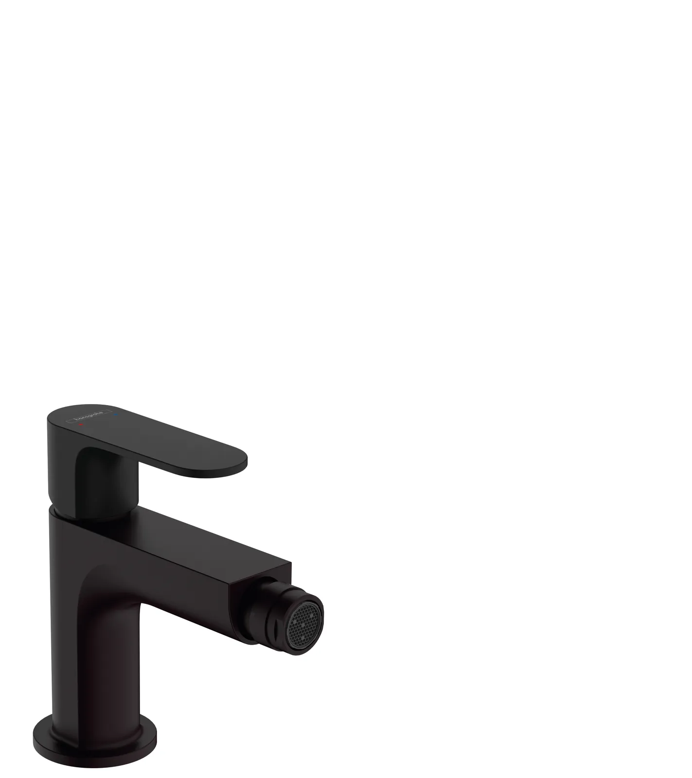 Rebris S Single-lever bidet mixer with metal pop-up waste