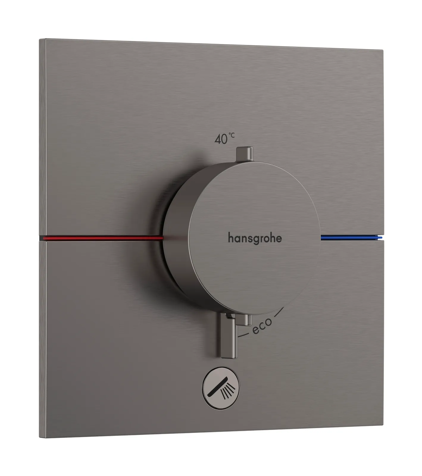 ShowerSelect Comfort E Concealed thermostat for 1 function and additional outlet