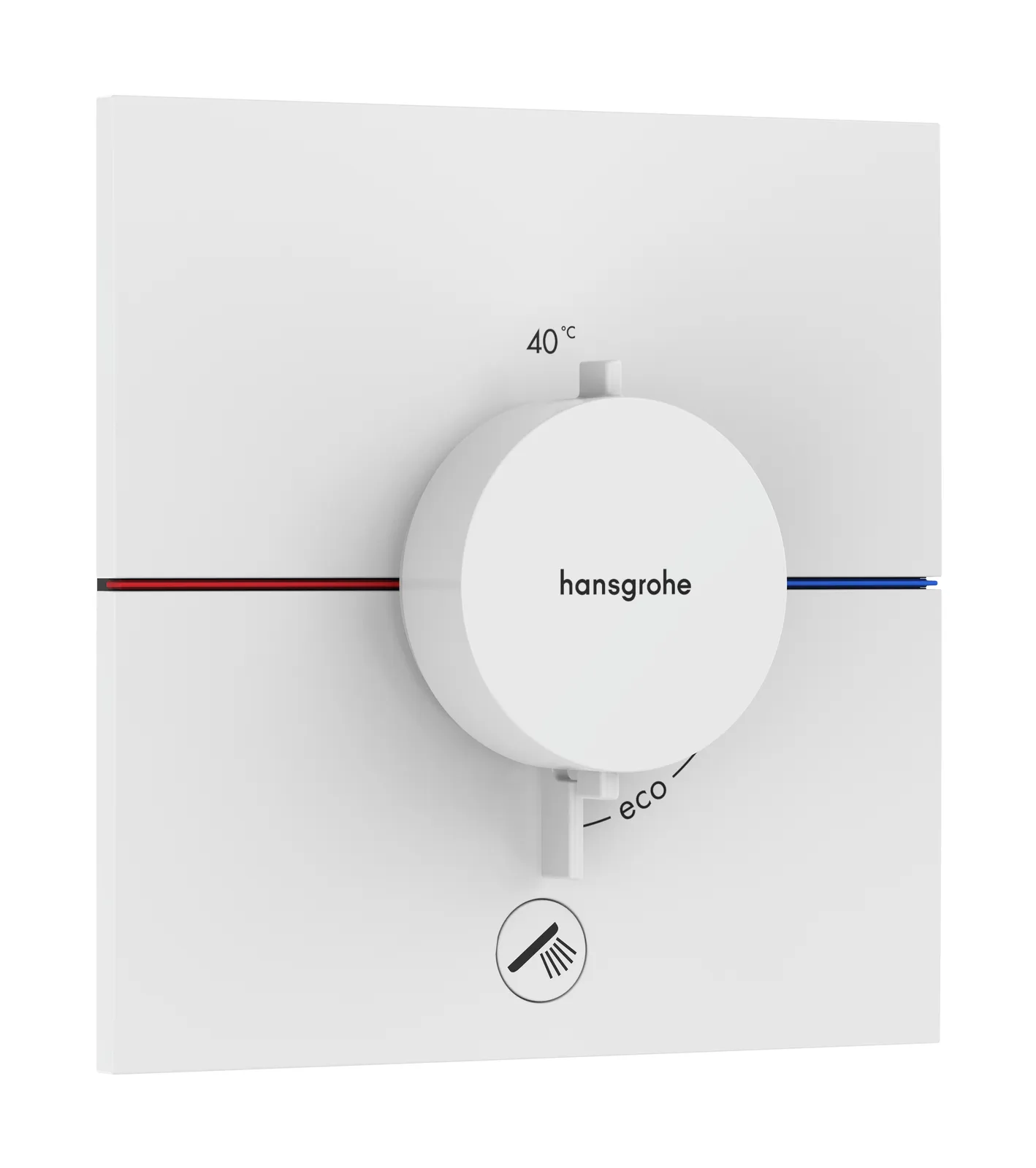 ShowerSelect Comfort E Concealed thermostat for 1 function and additional outlet