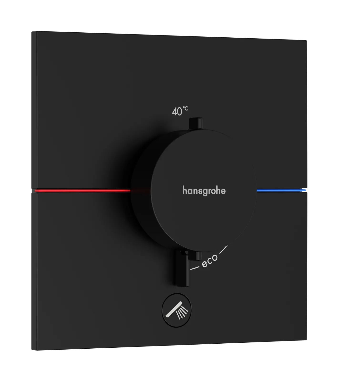 ShowerSelect Comfort E Concealed thermostat for 1 function and additional outlet
