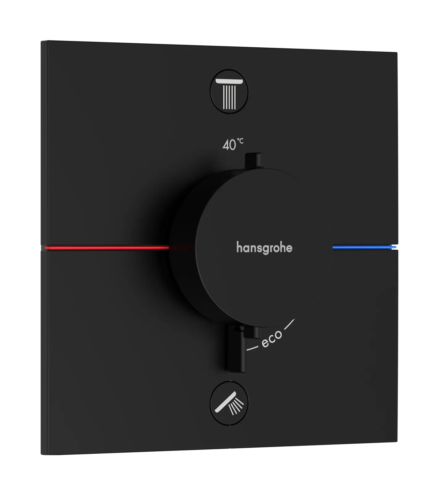 ShowerSelect Comfort E Concealed thermostat for 2 functions