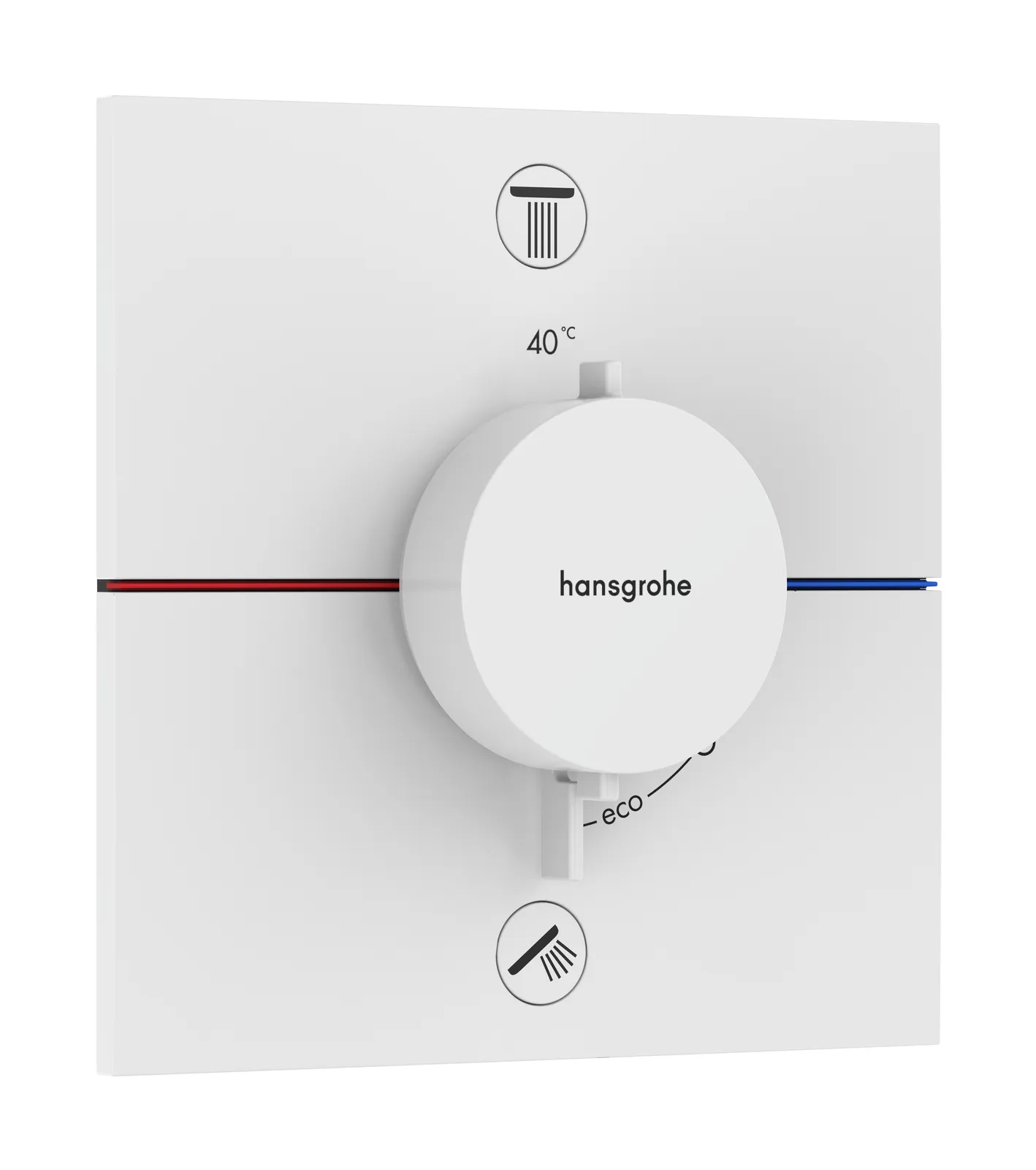 ShowerSelect Comfort E Concealed thermostat for 2 functions