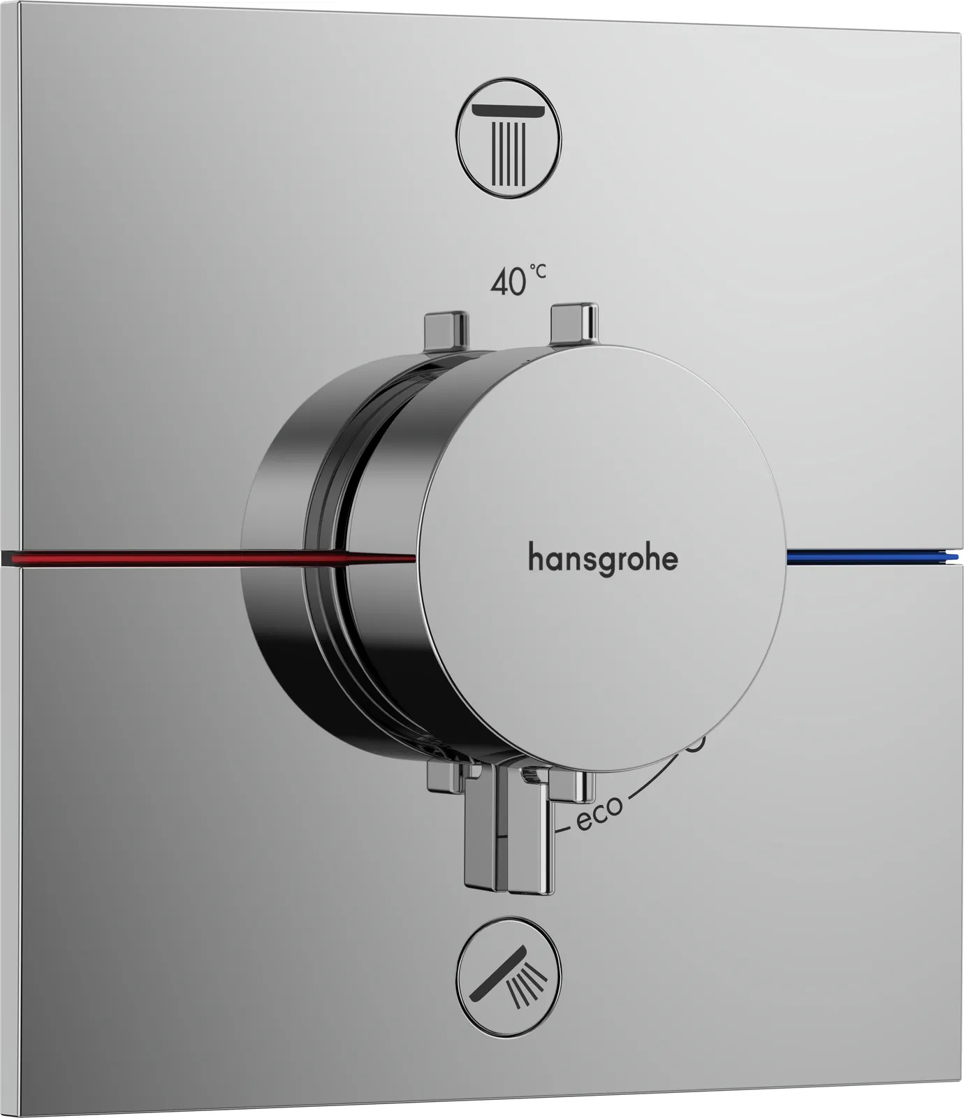 ShowerSelect Comfort E Термостат для скрытого монтажа для 2 функций с встроенной комбинацией безопасности по EN 1717