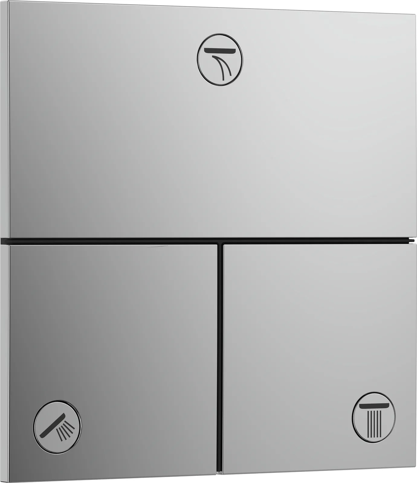 ShowerSelect Comfort E Concealed stop valve for 3 functions