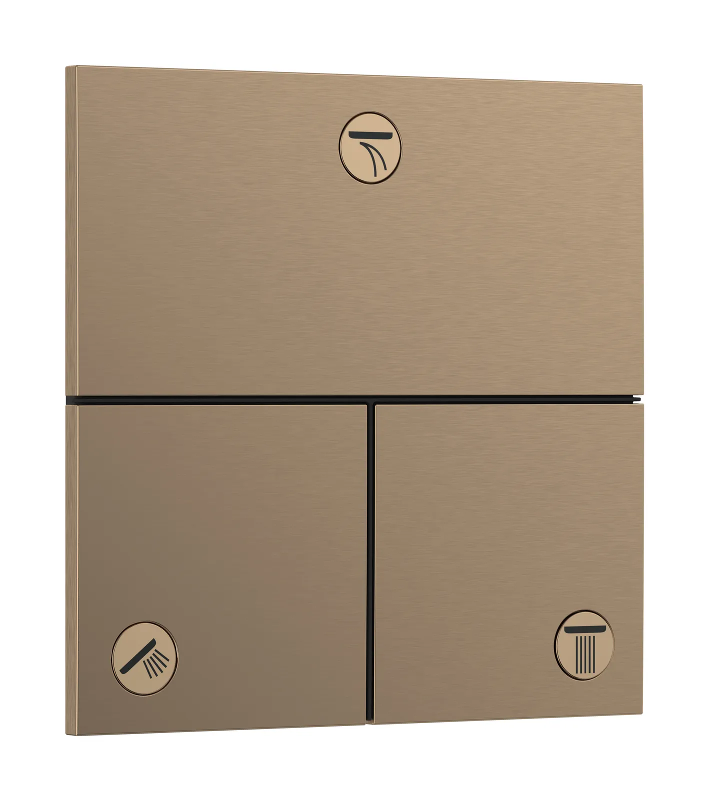 ShowerSelect Comfort E Concealed stop valve for 3 functions