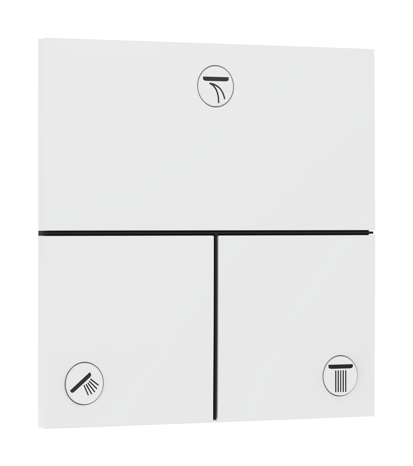 ShowerSelect Comfort E Concealed stop valve for 3 functions