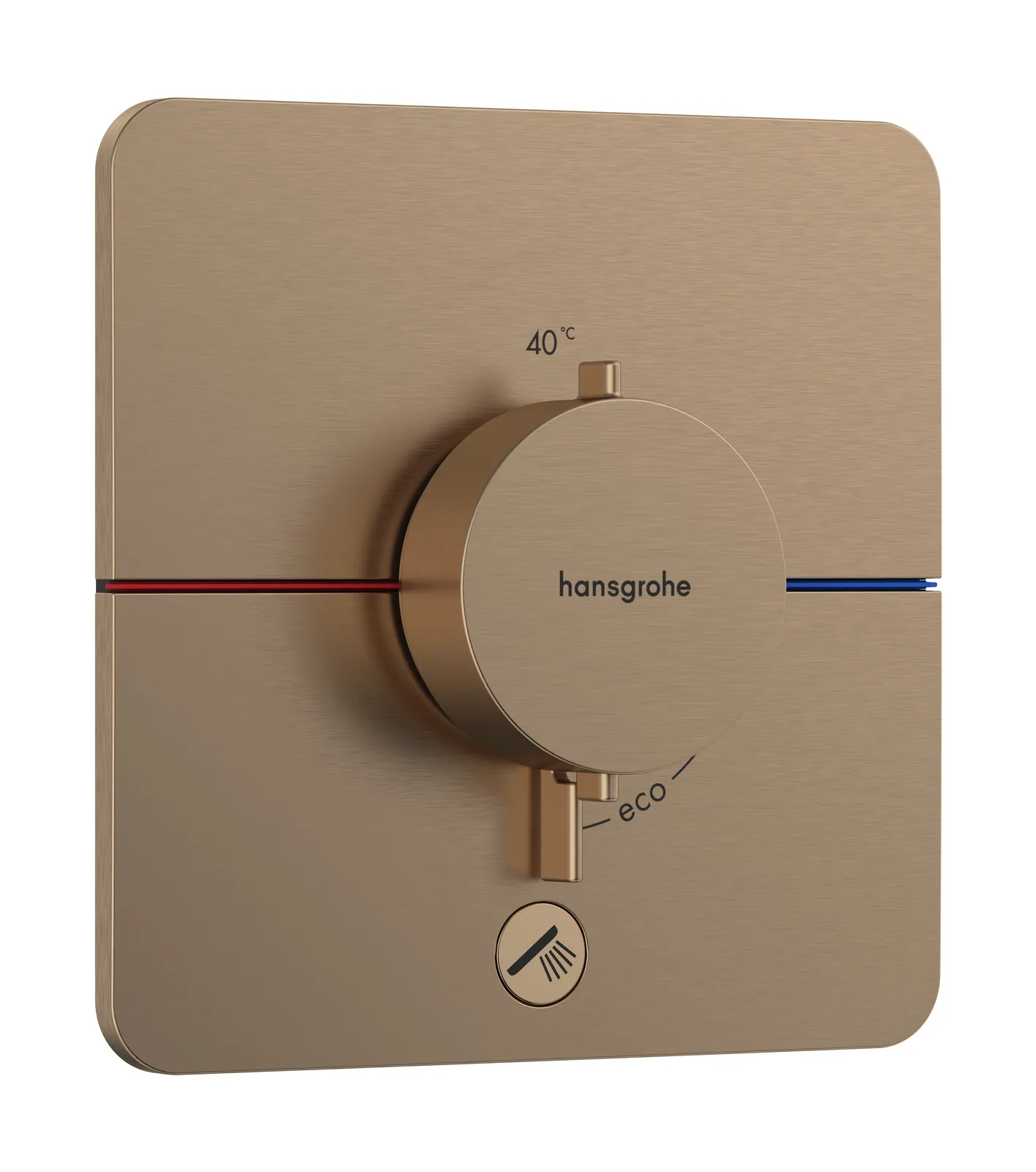 ShowerSelect Comfort Q Termostat, yashirin montaj uchun, 1 funksiya va qoʻshimcha chiqish uchun