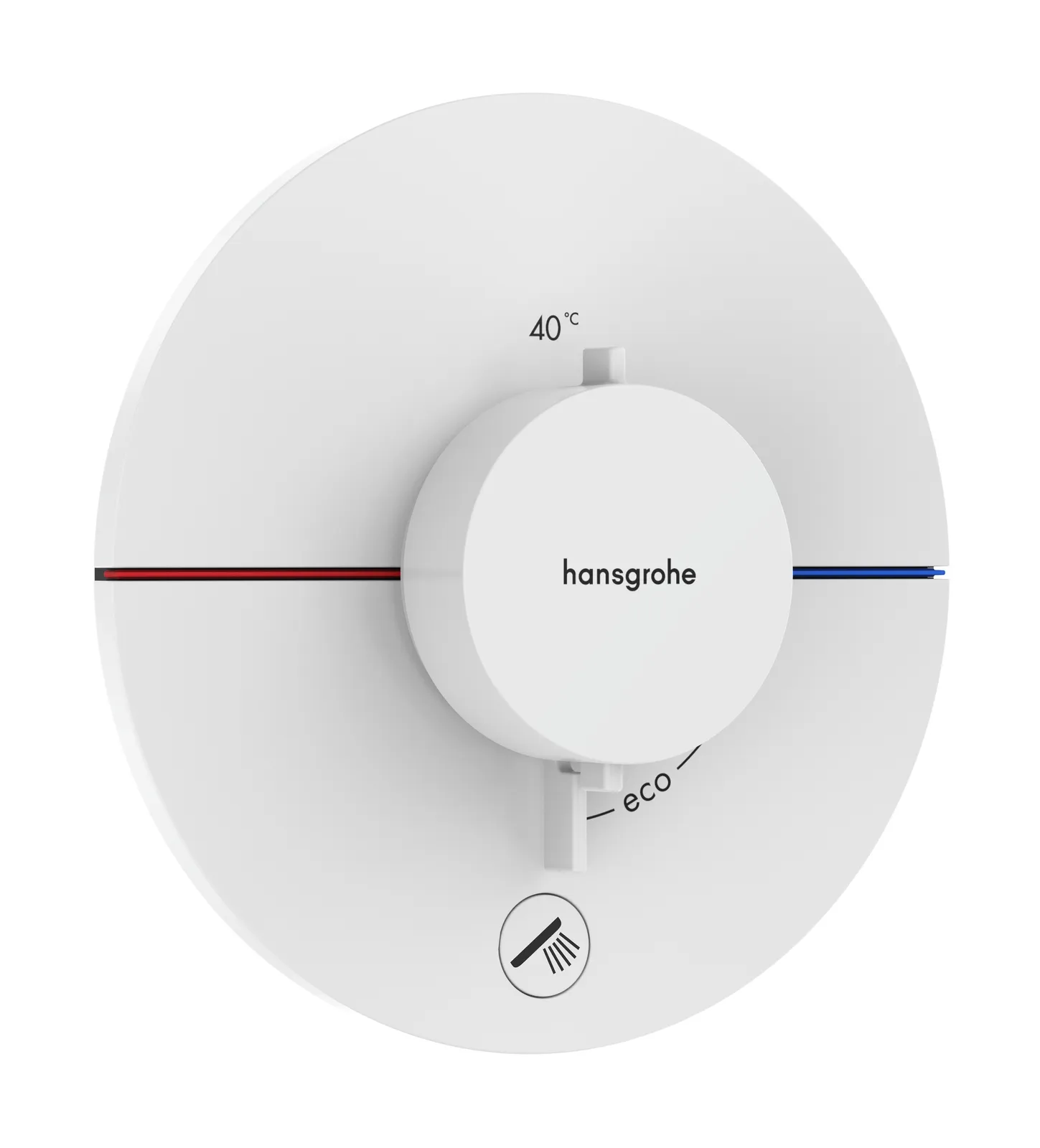 ShowerSelect Comfort S Termostat, yashirin montaj uchun, 1 funksiya va qoʻshimcha chiqish uchun