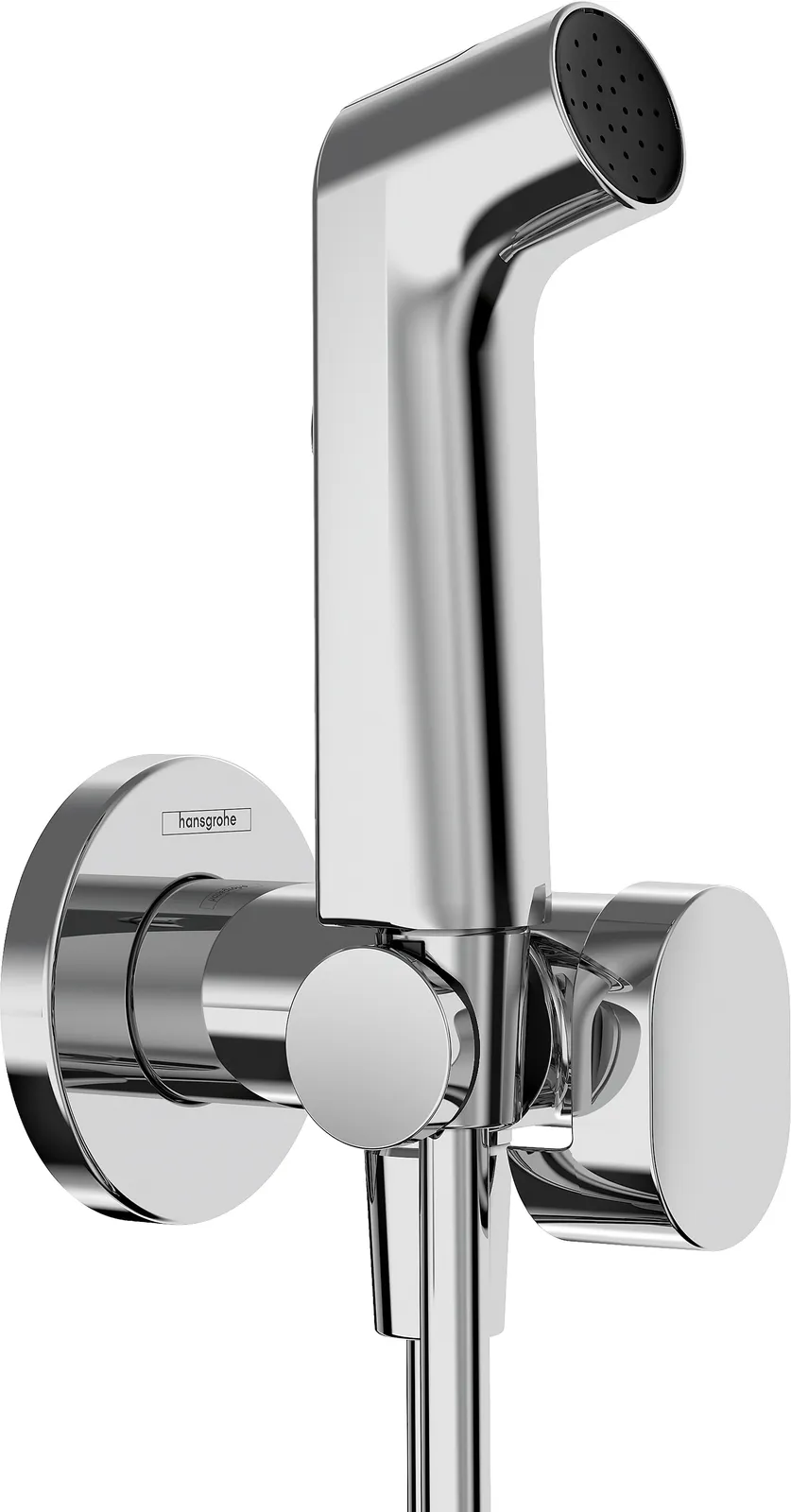 Hygiene shower 1jet S EcoSmart for warm water with shower holder and shower hose 125 cm