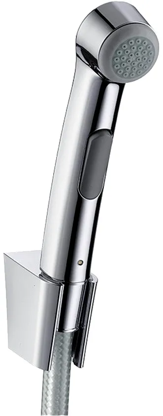 Hygiene shower 1jet with shower holder and pressure shower hose 125 cm