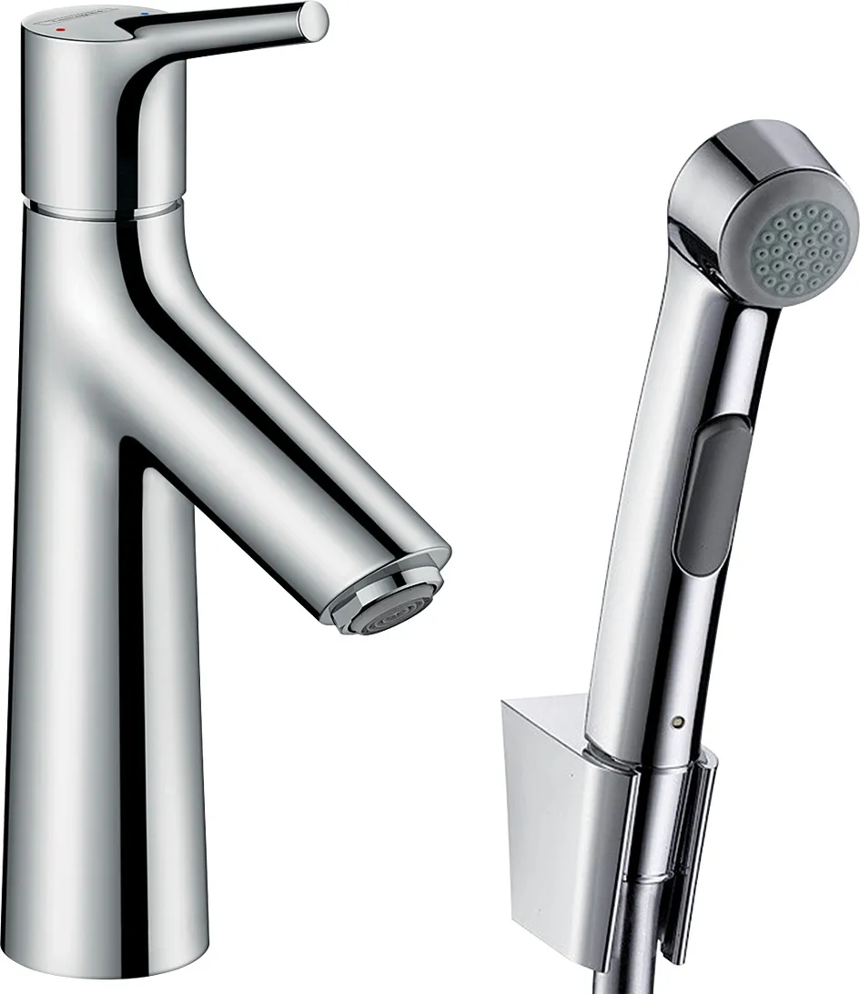 Talis S Single-lever basin mixer with hygiene shower and shower hose 160 cm