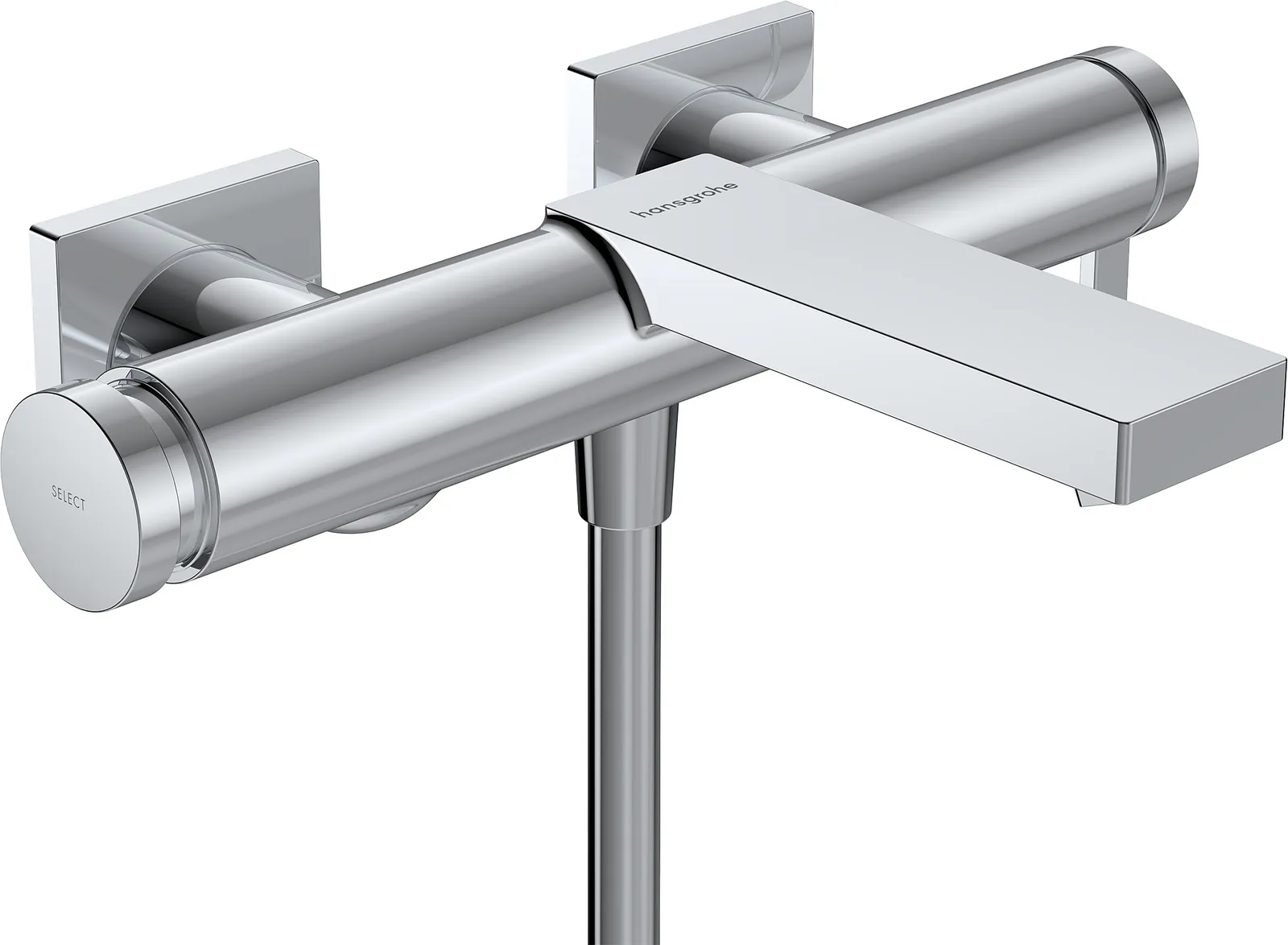 Tecturis E Single-lever bath mixer for exposed installation