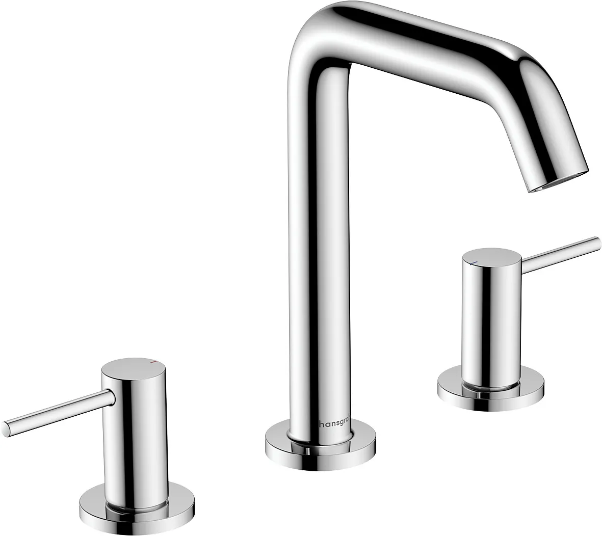 Tecturis S 3 teshikli lavabo aralashtirgichi 150, push open trap bilan