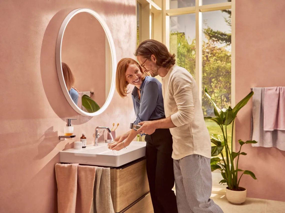 Tecturis S Bir dastali lavabo aralashtirgichi 110 CoolStart, drenaj klapanisiz