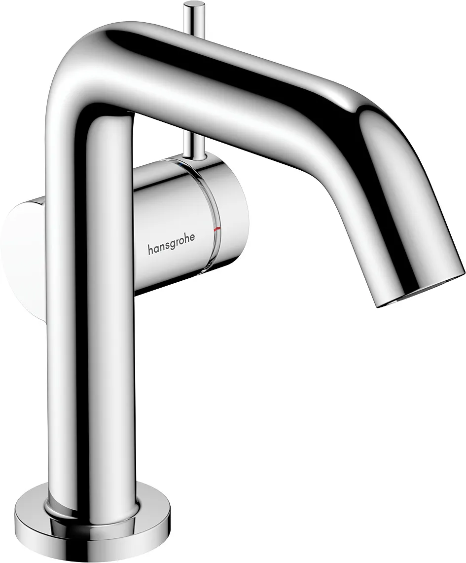 Tecturis S Bir dastali lavabo aralashtirgichi 110 Fine CoolStart, push-open drenaj klapani bilan