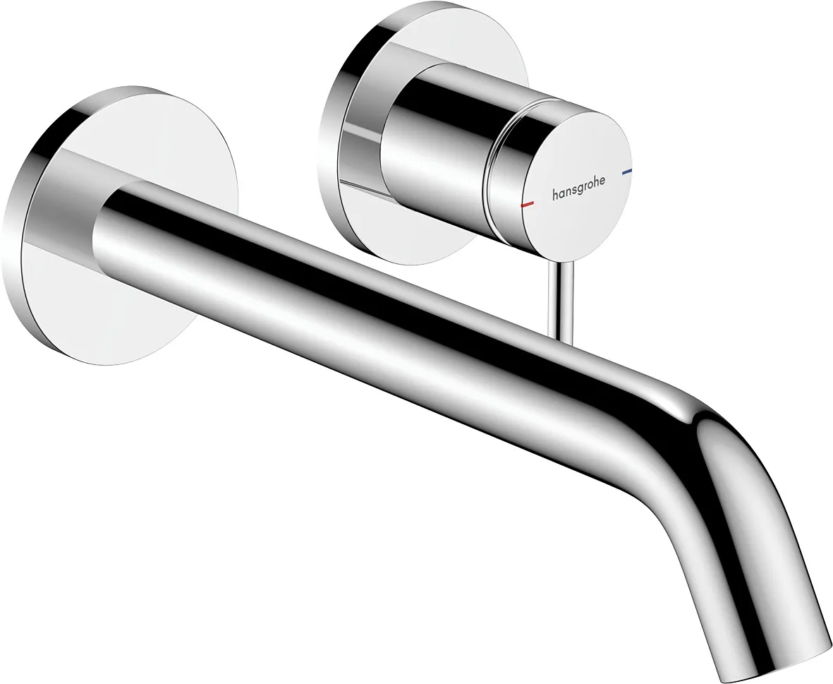 Tecturis S Bir dastali lavabo aralashtirgichi, yashirin montaj, devorga EcoSmart+ uchun, joʻmrak 22 bilan, 5 sm