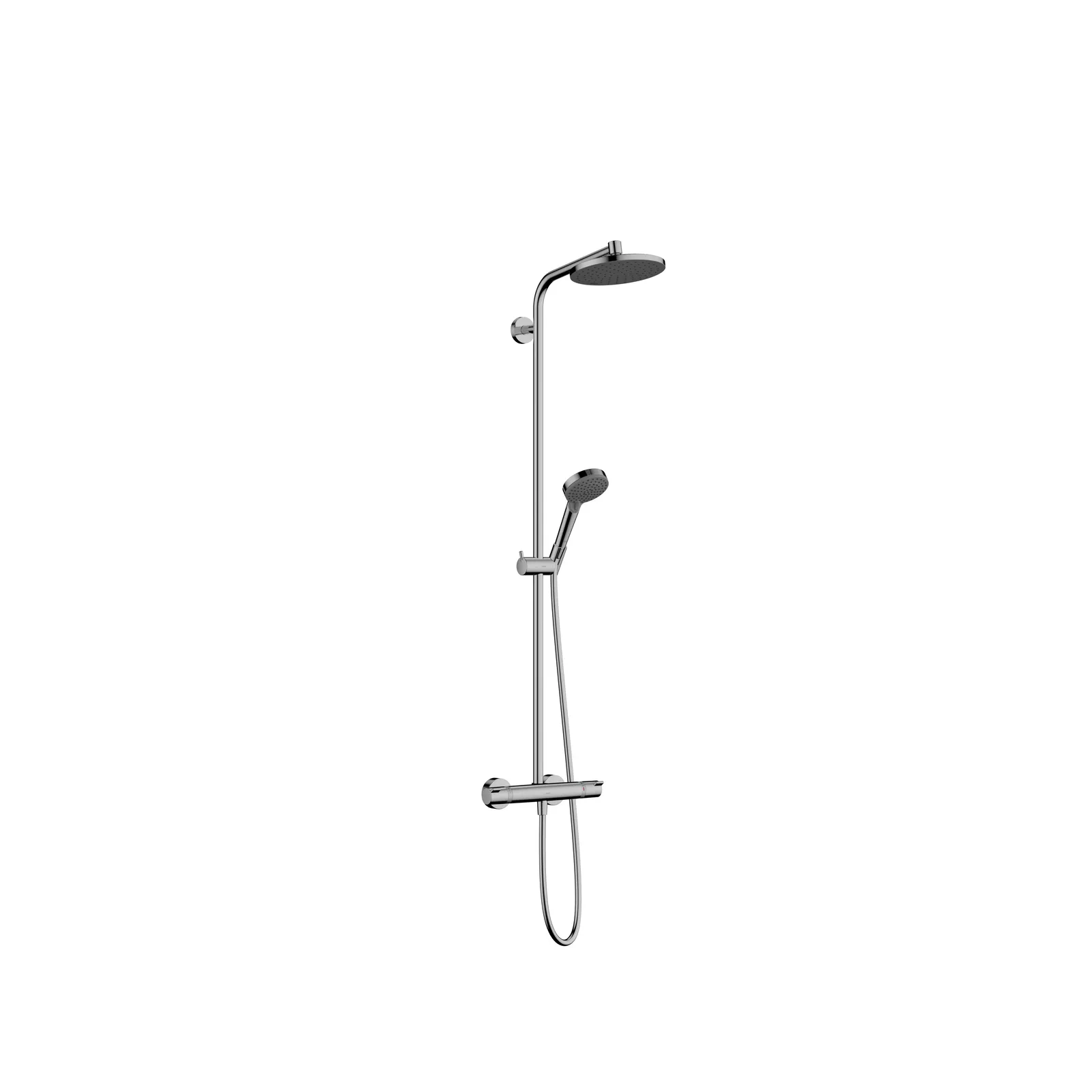 Vernis Blend Showerpipe dush ustuni 200 1jet EcoSmart, termostat bilan