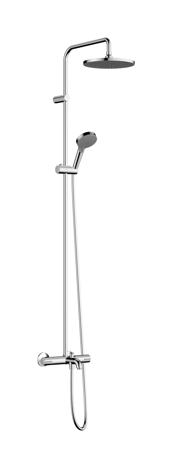 Vernis Blend Showerpipe 240 1jet with bath thermostat