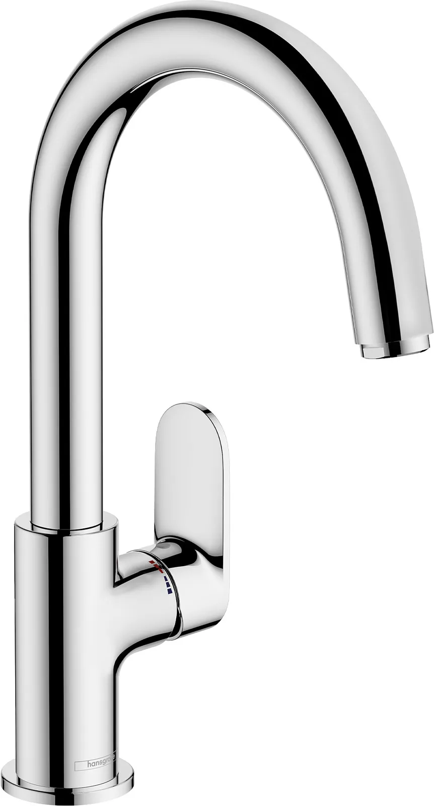Vernis Blend Single-lever basin mixer with swivel spout and pop-up waste