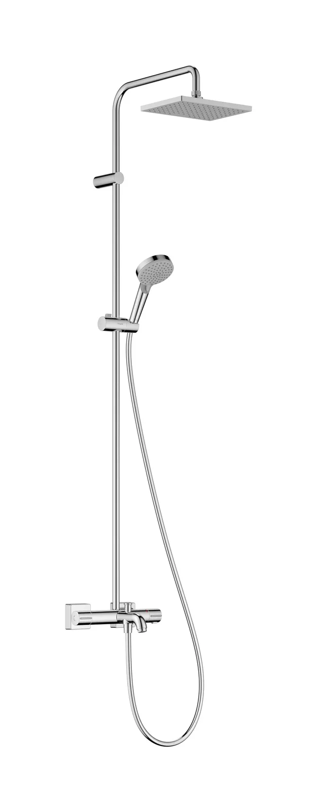 Vernis Shape Showerpipe dush ustuni 230 1jet EcoSmart, vanna termostati bilan
