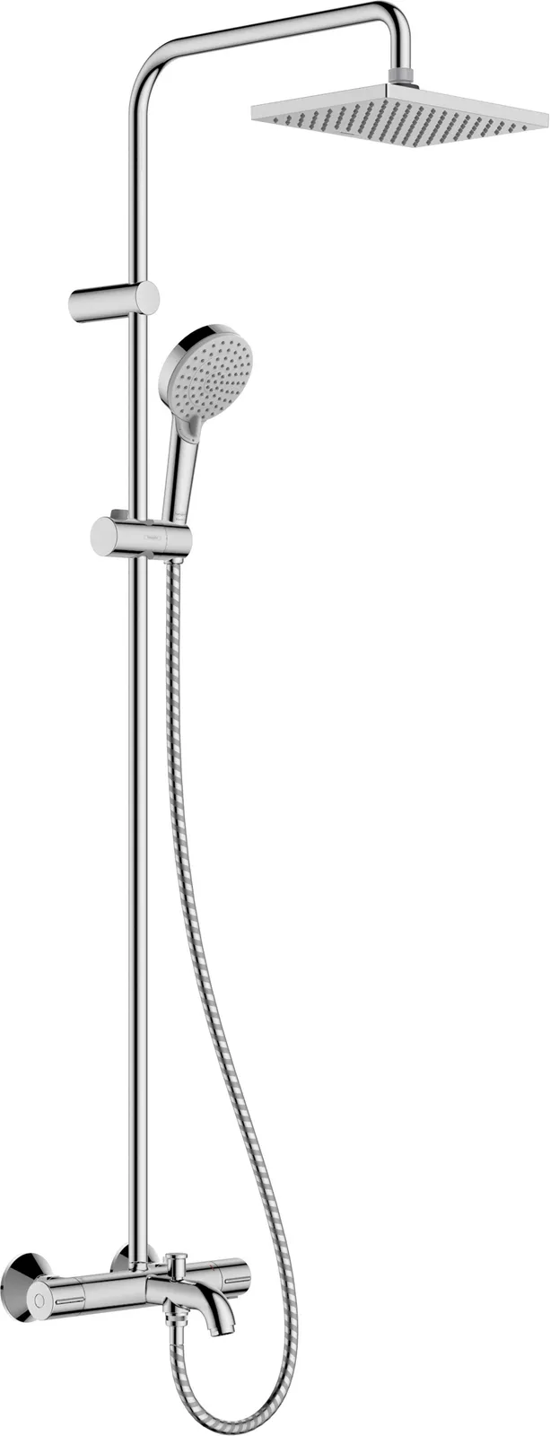 Vernis Shape Showerpipe 230 1jet with bath thermostat