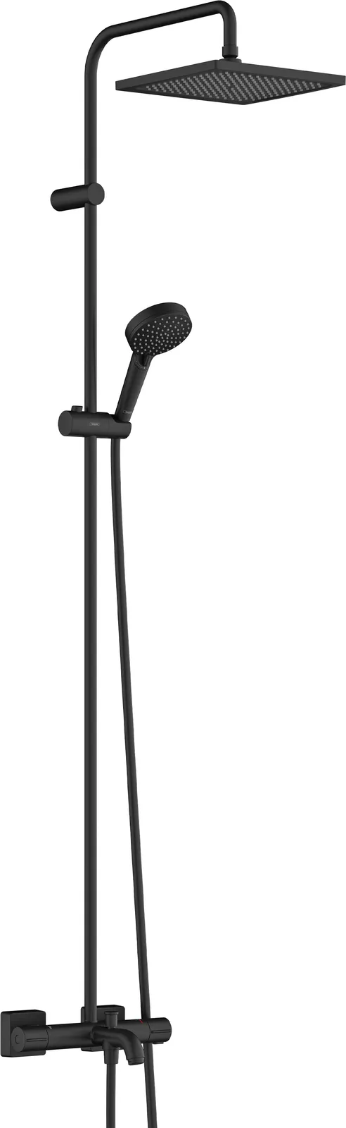 Vernis Shape Showerpipe dush ustuni 240 1jet, vanna termostati bilan