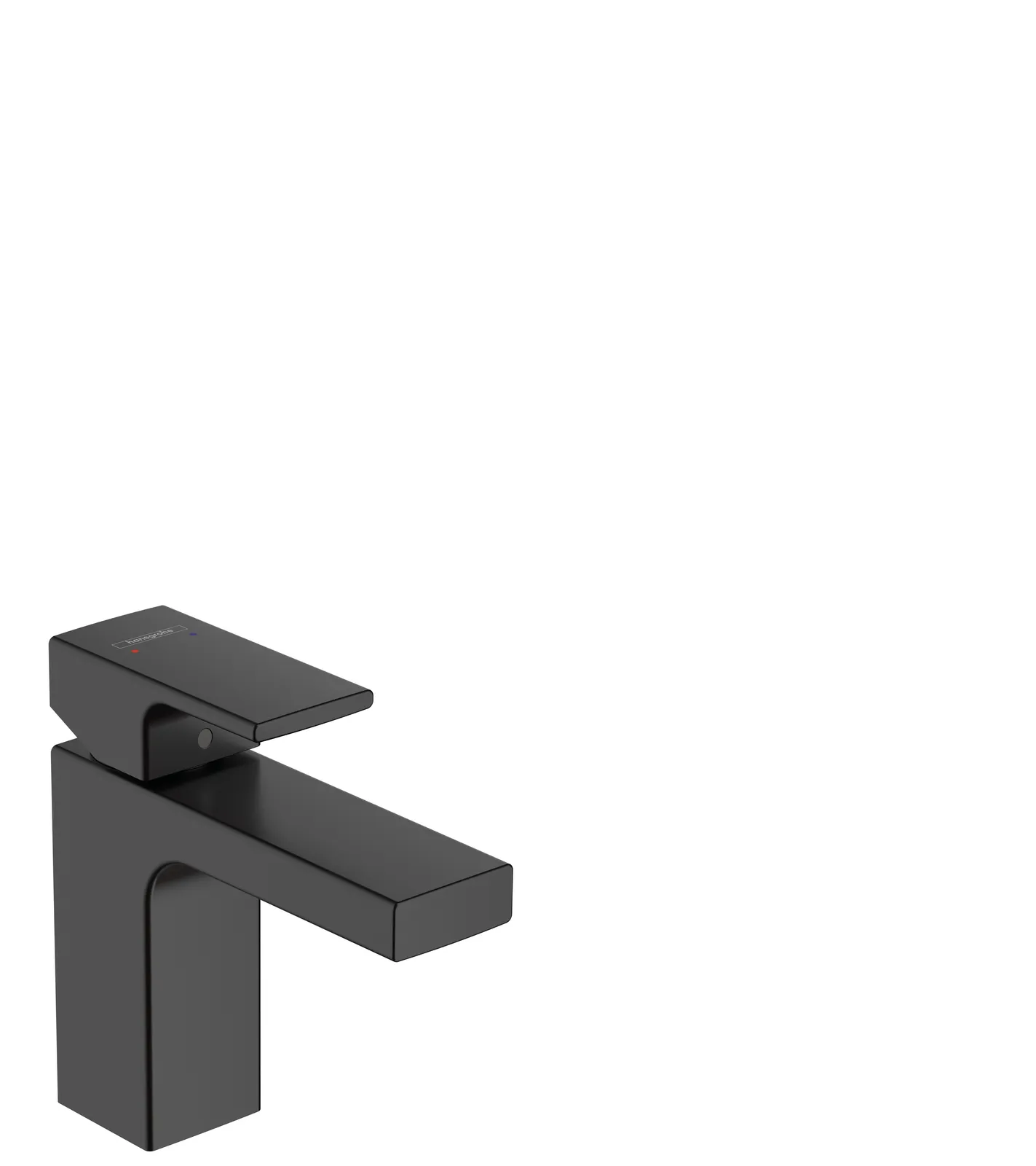 Vernis Shape Bir dastali lavabo aralashtirgichi 100, izolyatsiyalangan suv kanali bilan, drenaj klapanisiz