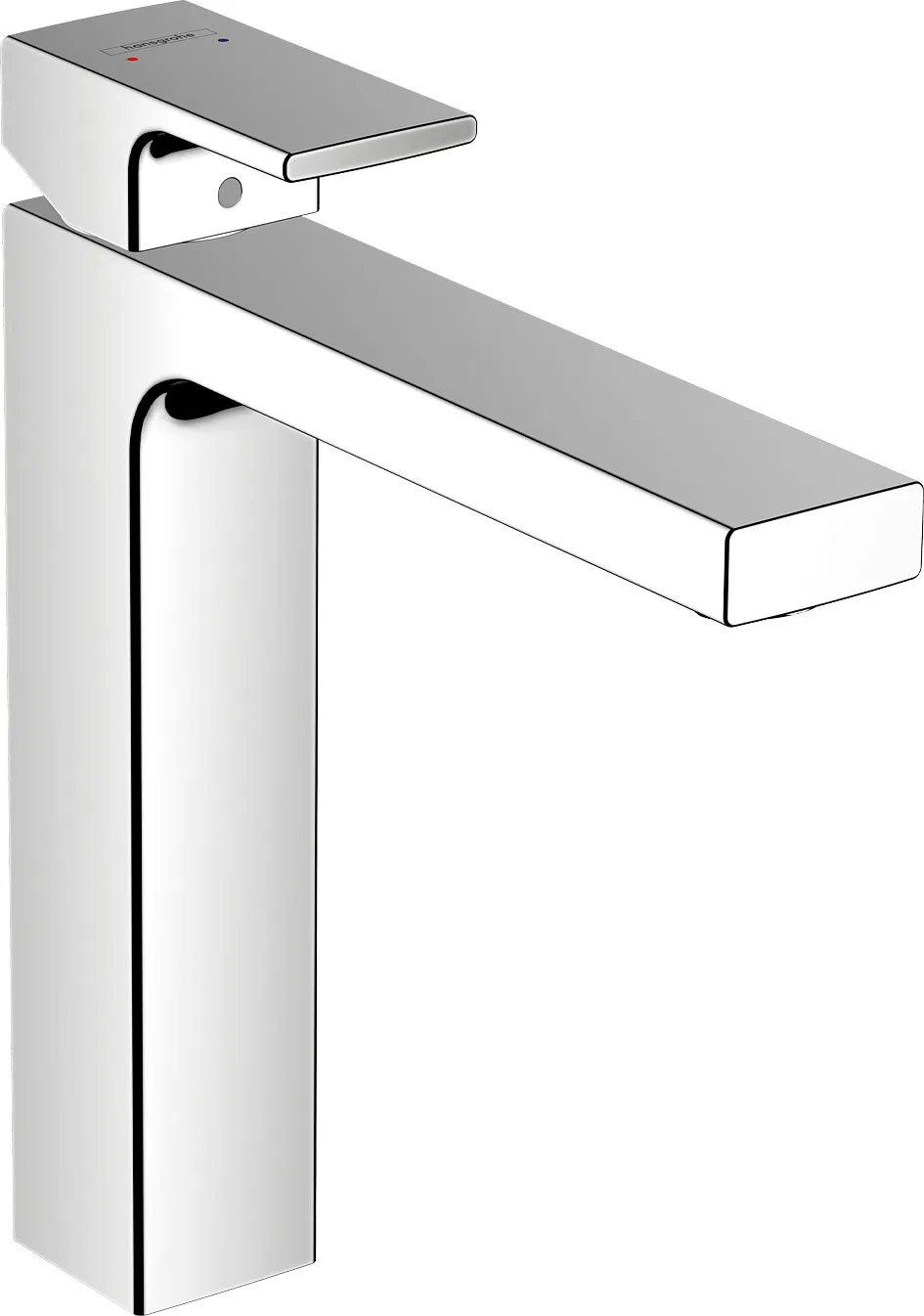 Vernis Shape Single-lever basin mixer 190 with insulated water channel without waste