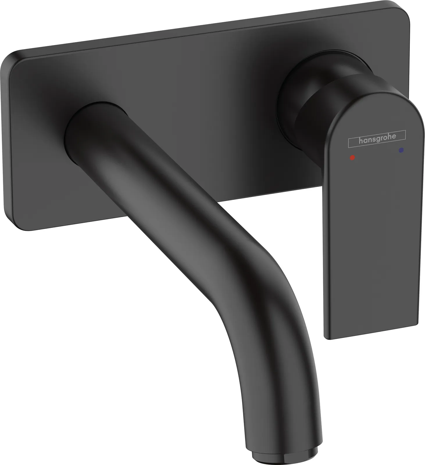 Vernis Shape Single-lever basin mixer for concealed wall-mounted installation with spout 20.7 cm