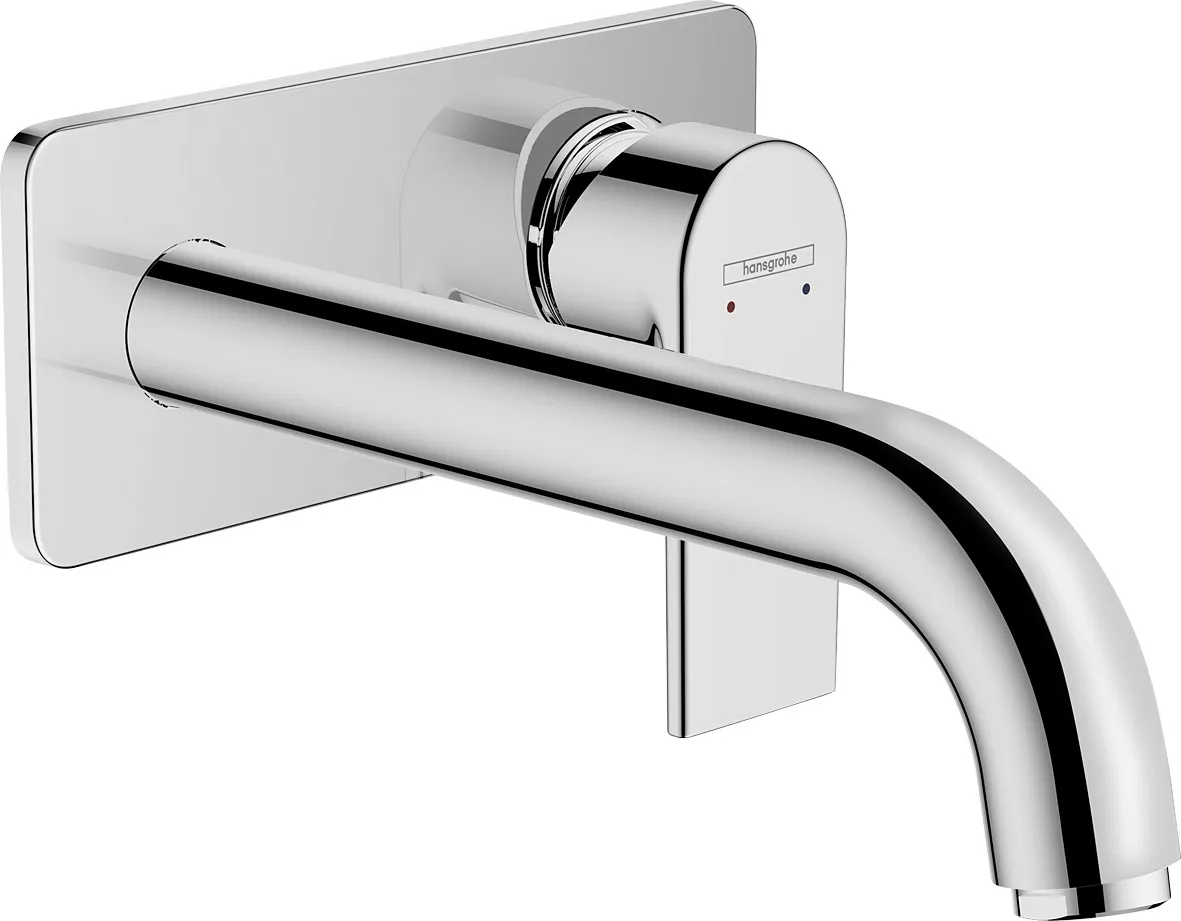 Vernis Shape Single-lever basin mixer for concealed wall-mounted installation with spout 20.7 cm