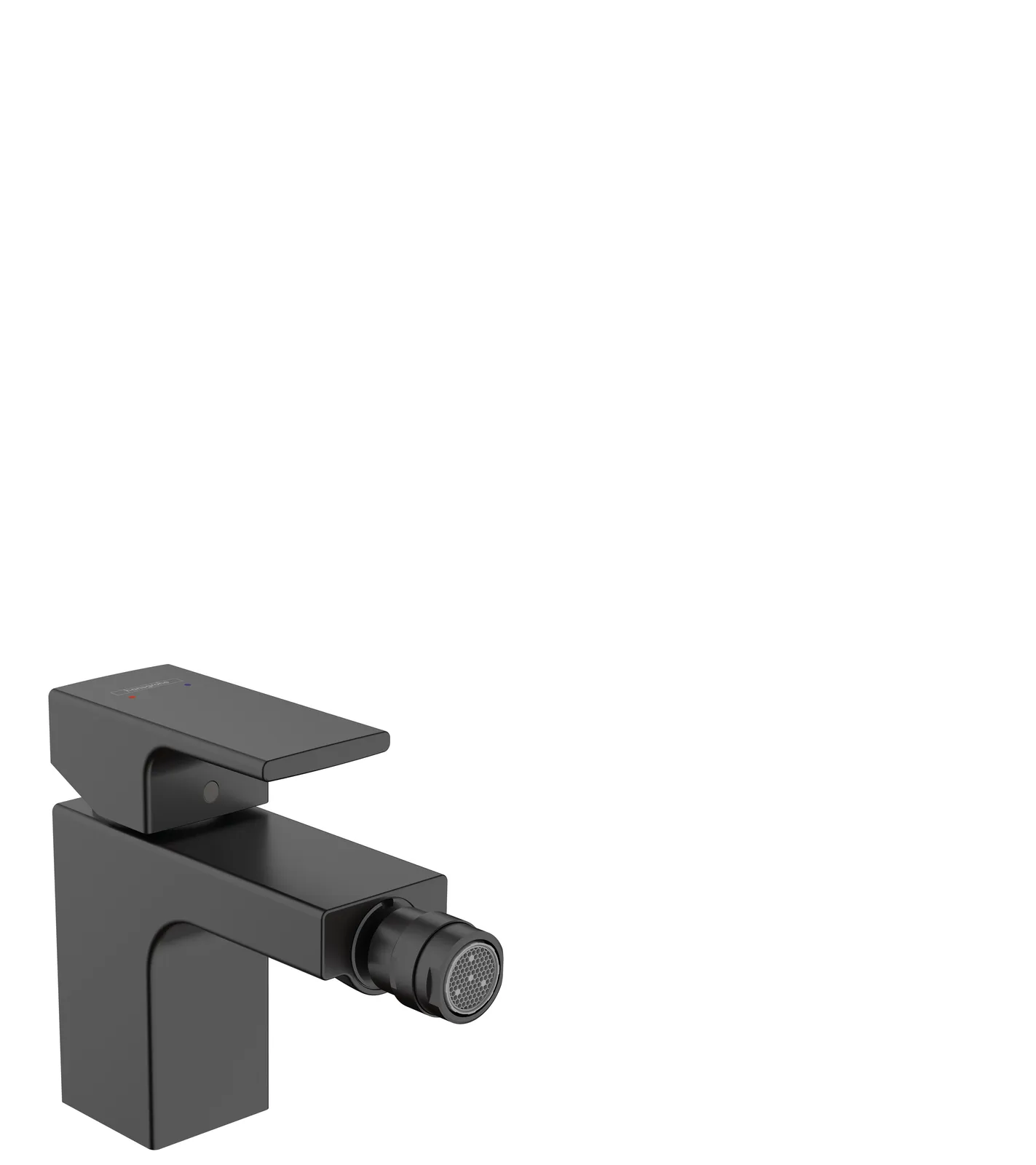 Vernis Shape Single lever mixer for bidet with pop-up waste