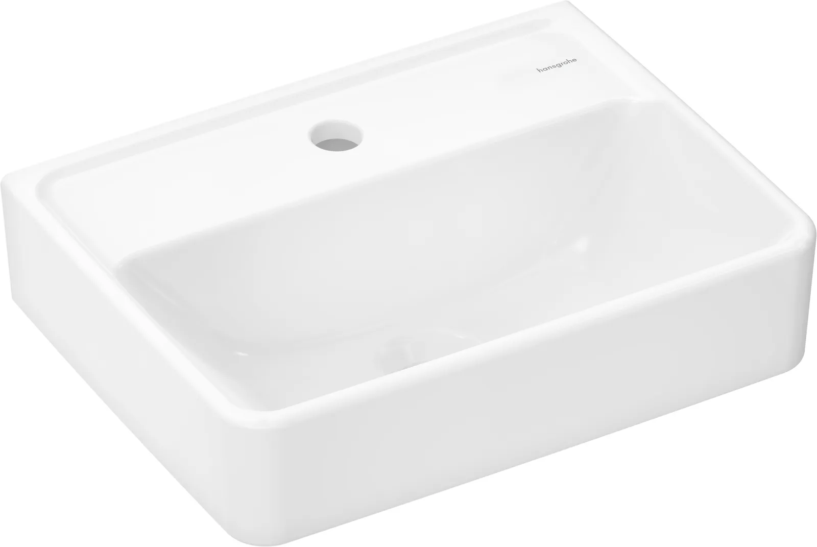 Xanuia Q Qoʻl yuvish lavabosi 450/340, joʻmrak teshigi bilan, toshish teshigisiz, SmartClean