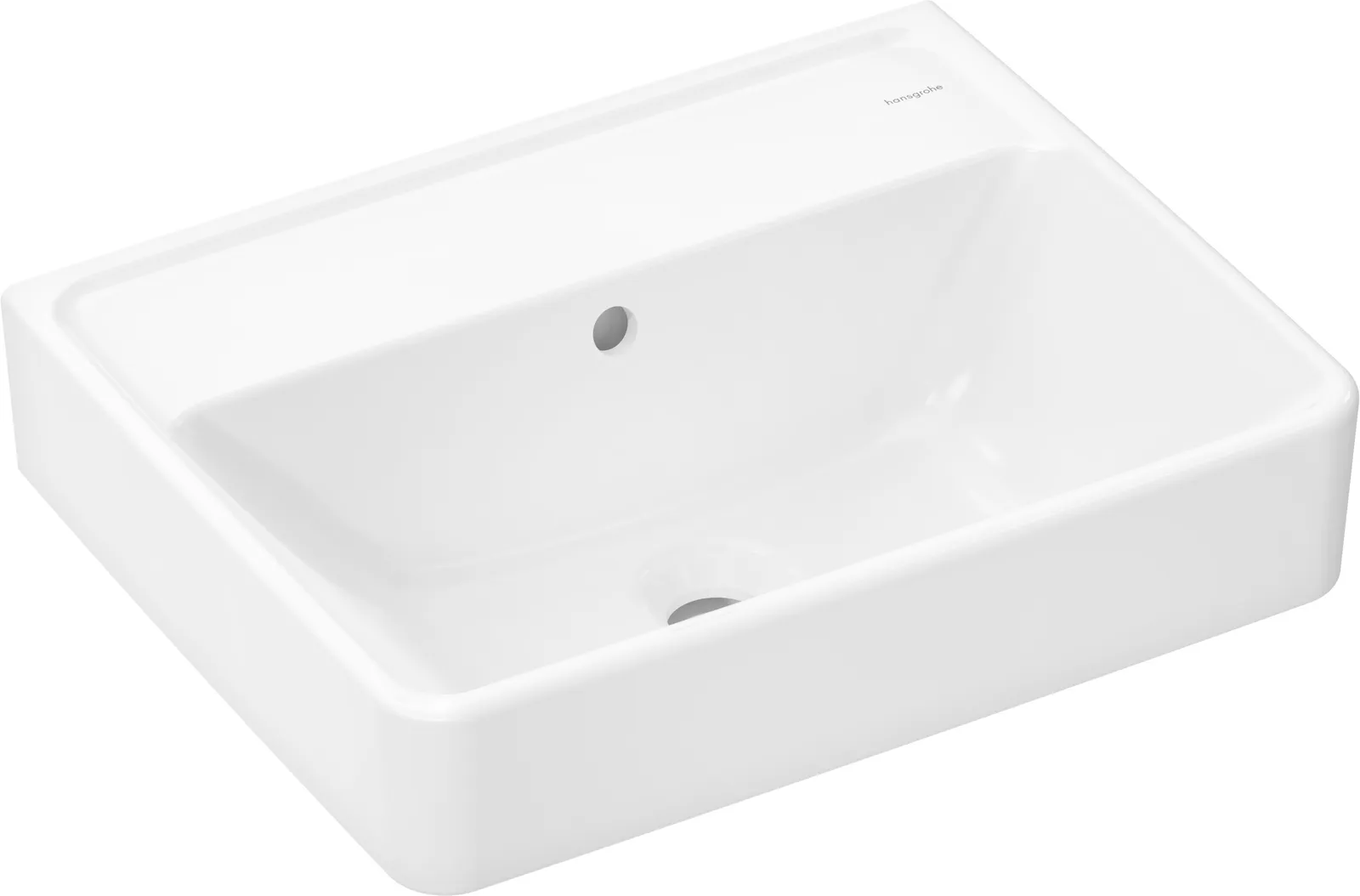 Xanuia Q Hand basin 500/390 without tap hole with overflow, SmartClean