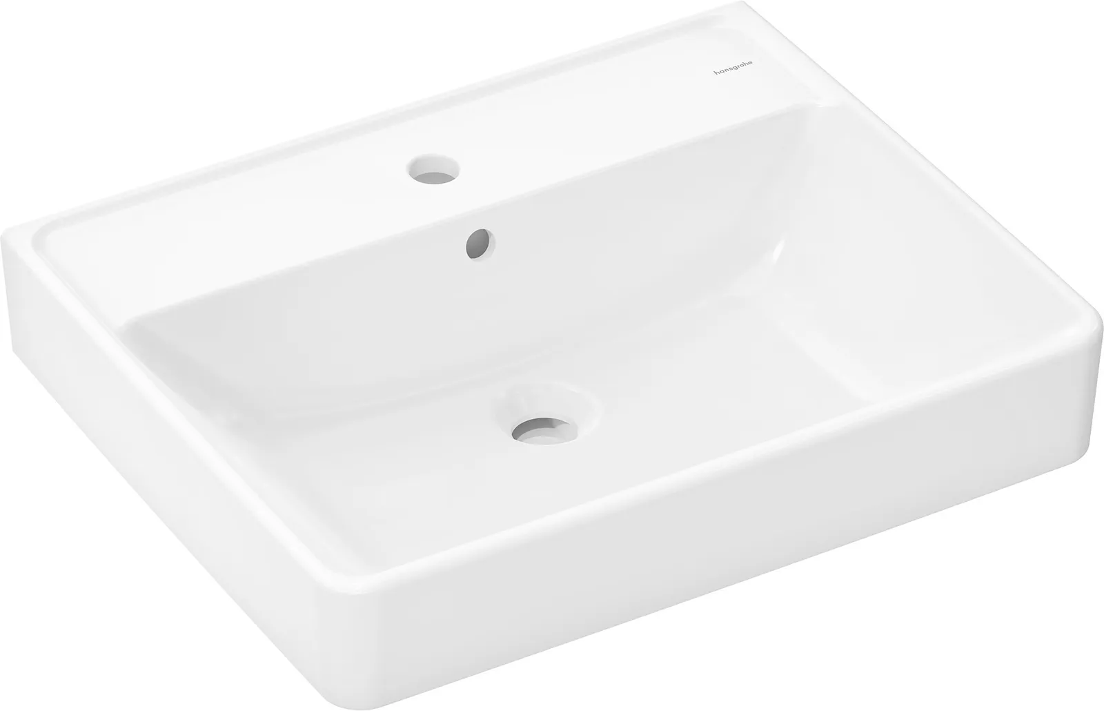 Xanuia Q Lavabo 600/480, joʻmrak teshigi va toshish teshigi bilan, SmartClean