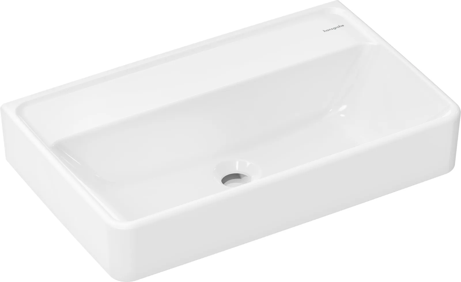 Xanuia Q Compact basin 600/370 without tap hole and overflow, SmartClean