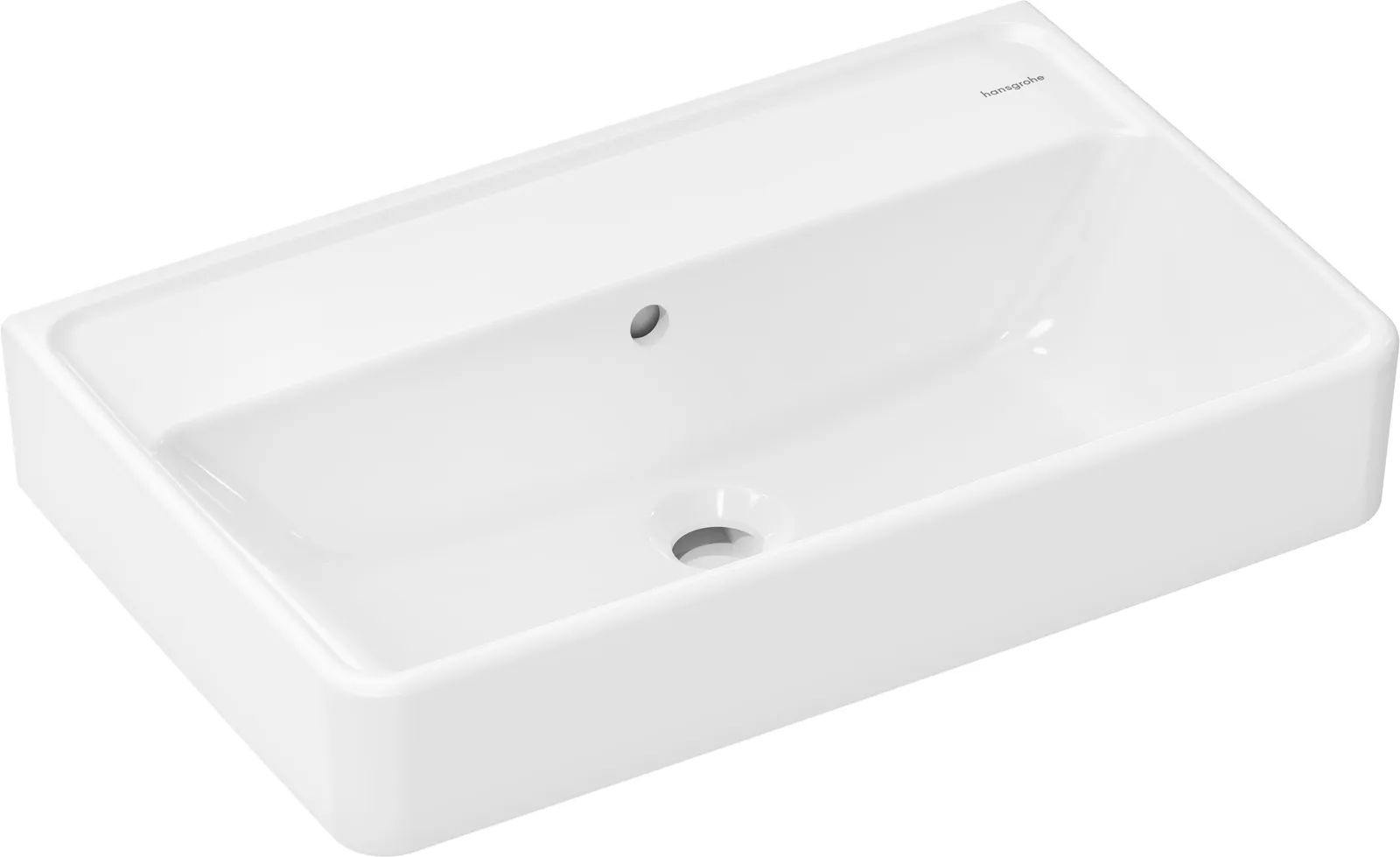 Xanuia Q Ixcham lavabo 600/370, joʻmrak teshigisiz, toshish teshigi bilan