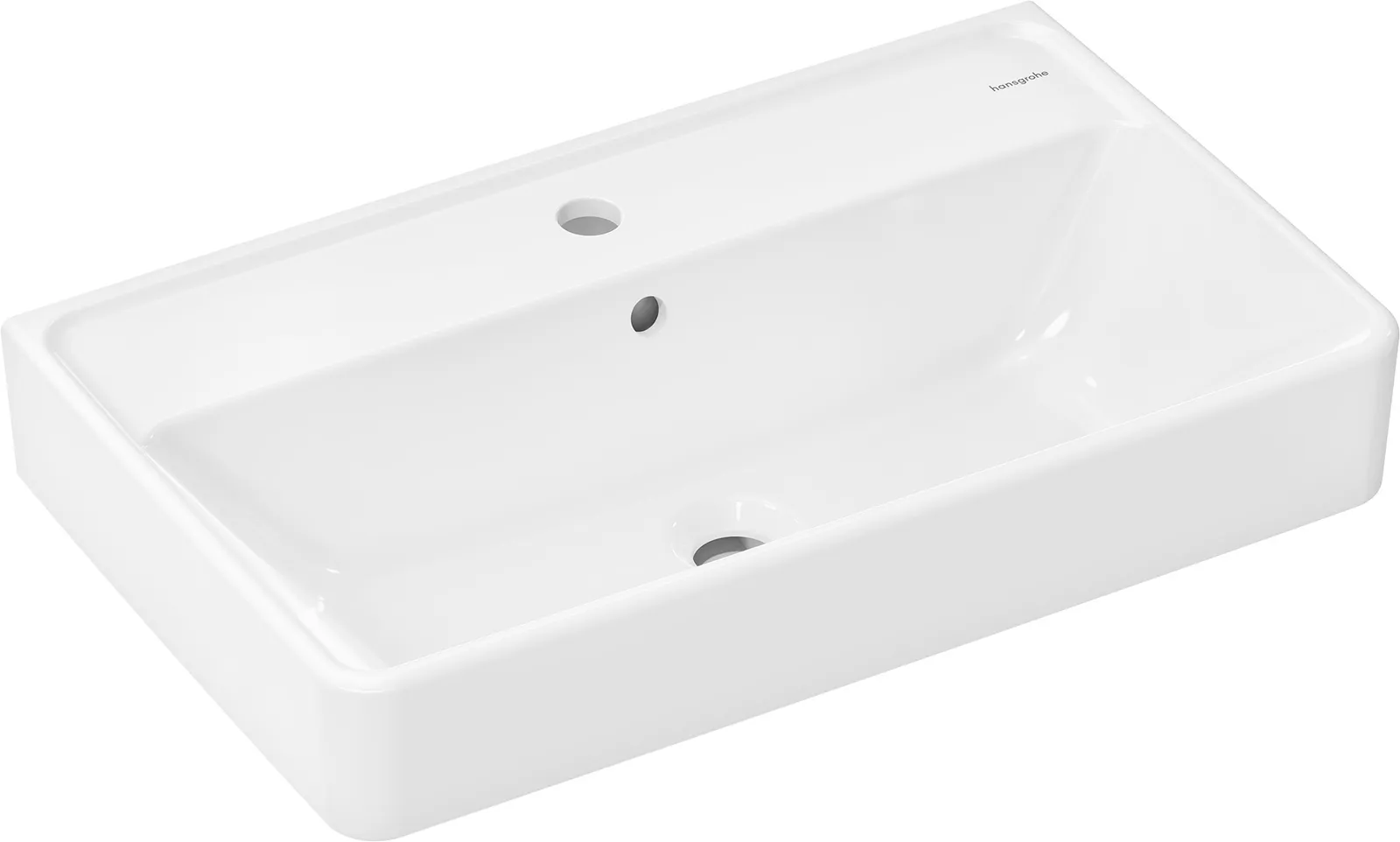 Xanuia Q Раковина компактная 650/390 с отверстием под смеситель и переливом, SmartClean