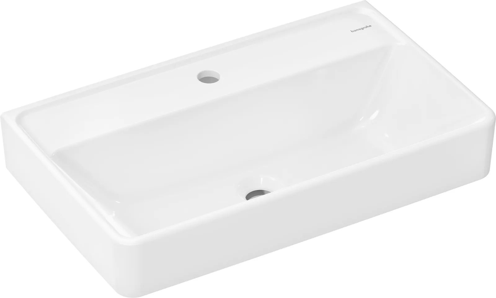 Xanuia Q Compact basin 650/390 with tap hole without overflow, SmartClean