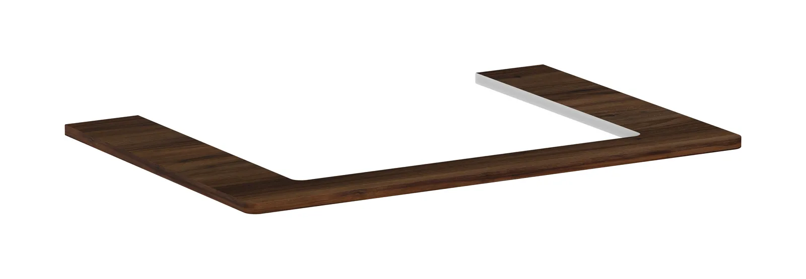 Xelu Q Console countertop 780/550 with central cut-out for countertop basin 600/480