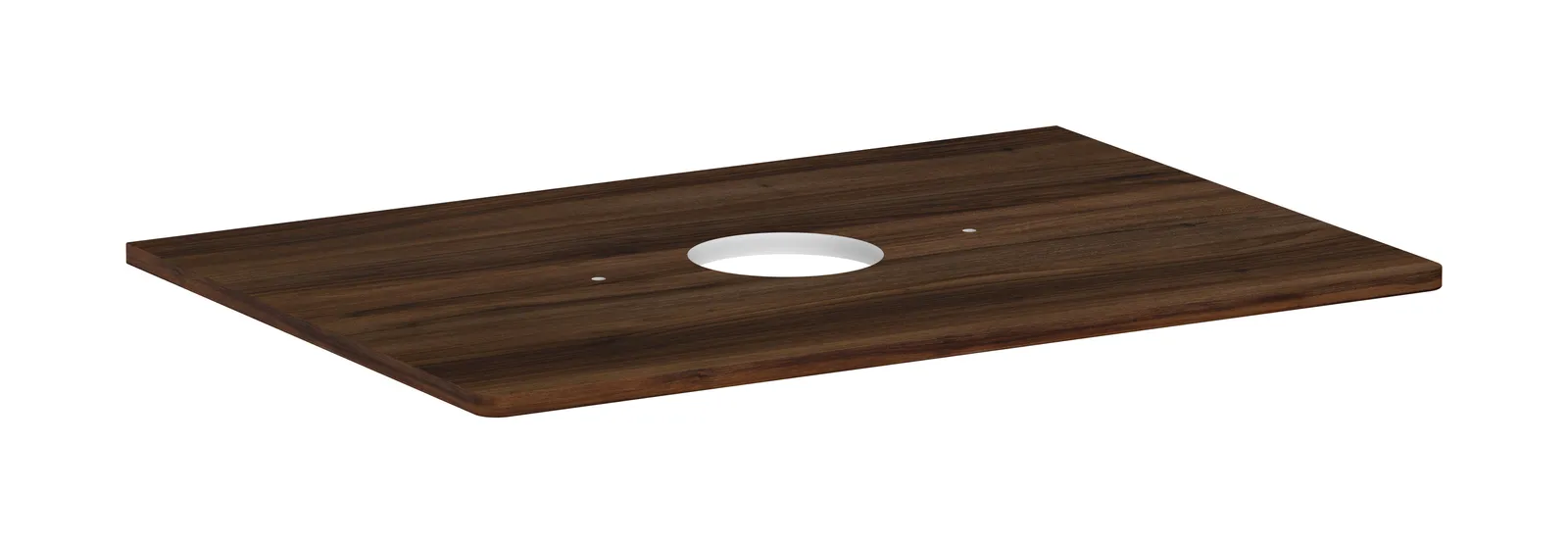 Xelu Q Console countertop 780/550 with central cut-out for vessel basin without tap hole