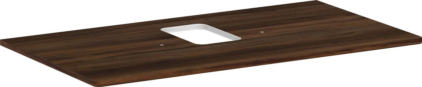 Xelu Q Console countertop 980/550 with central cut-out for vessel basin with tap hole