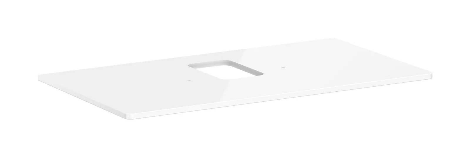 Xelu Q Console countertop 980/550 with central cut-out for vessel basin with tap hole