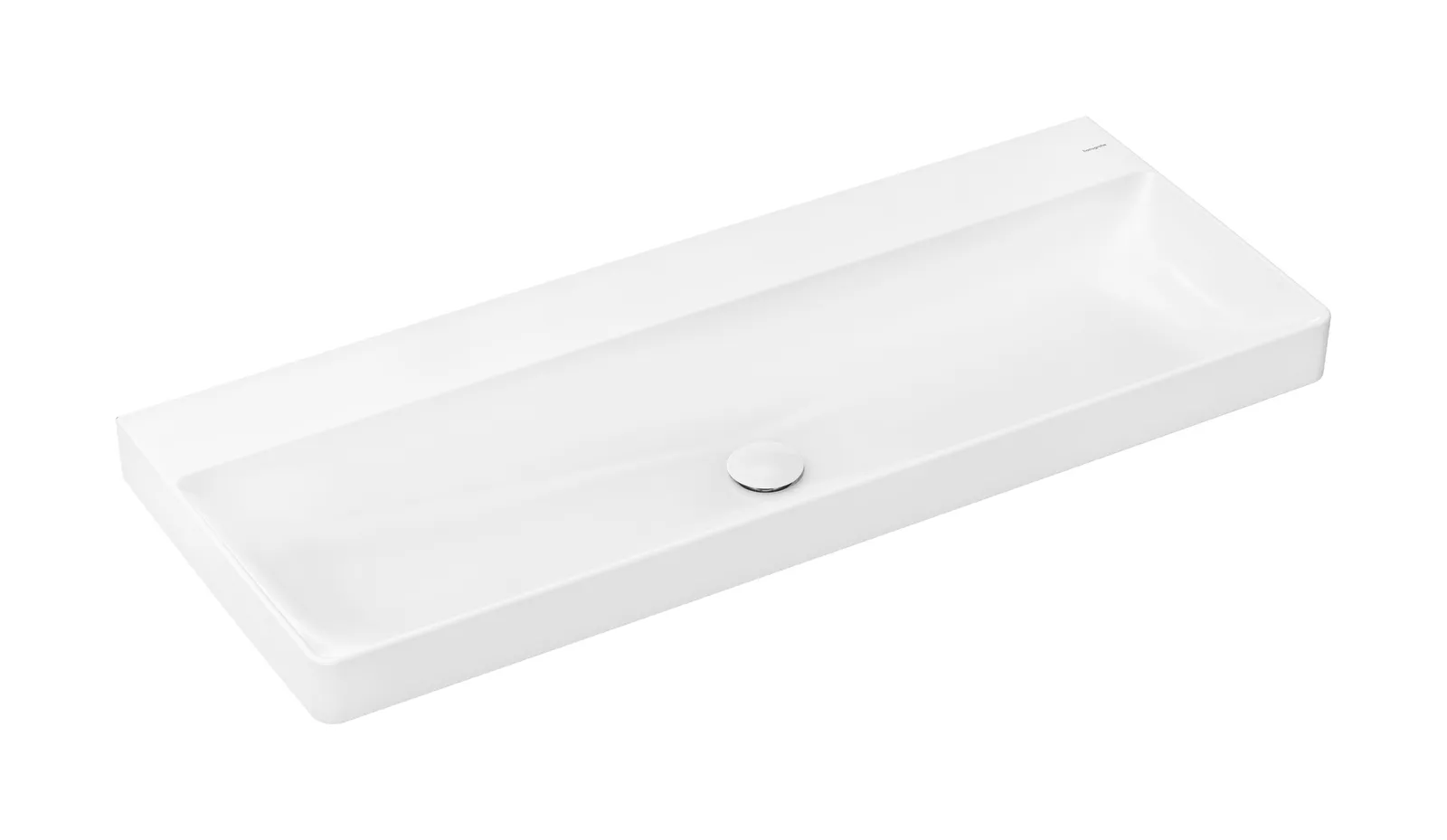 Xelu Q Countertop basin 1200/480 without tap hole and overflow, SmartClean