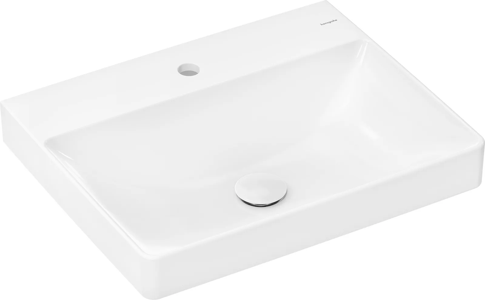 Xelu Q Stoleshnitsa-lavabo 600/480, joʻmrak teshigi bilan, toshish teshigisiz, SmartClean