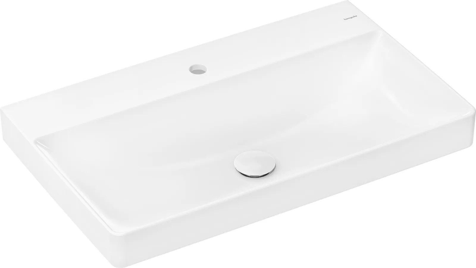 Xelu Q Countertop basin 800/480 with tap hole without overflow, SmartClean