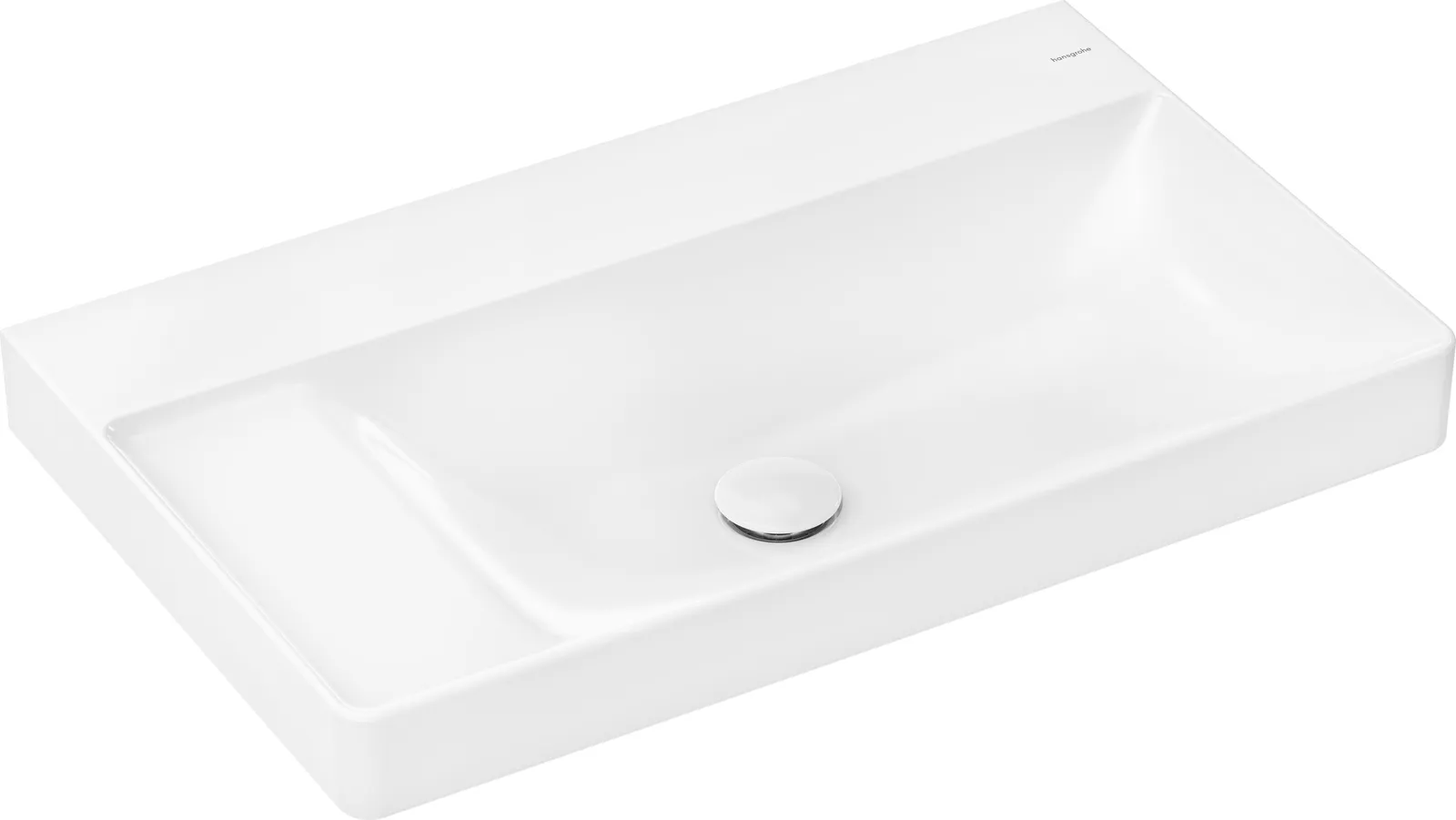 Xelu Q Stoleshnitsa-lavabo, chap tokcha 800/480 bilan, joʻmrak teshigisiz va toshish teshigisiz, SmartClean