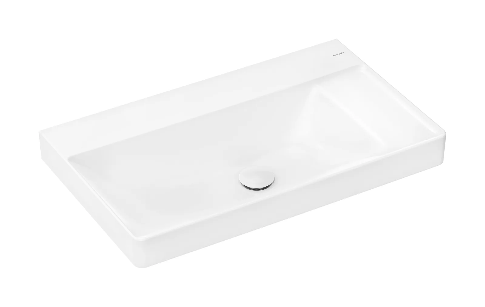 Xelu Q Stoleshnitsa-lavabo, oʻng tokcha 800/480 bilan, joʻmrak teshigisiz va toshish teshigisiz, SmartClean