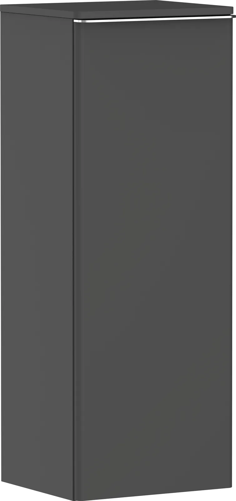 Xelu Q Half-height cabinet matt grey Diamond 400/350, hinges on the right