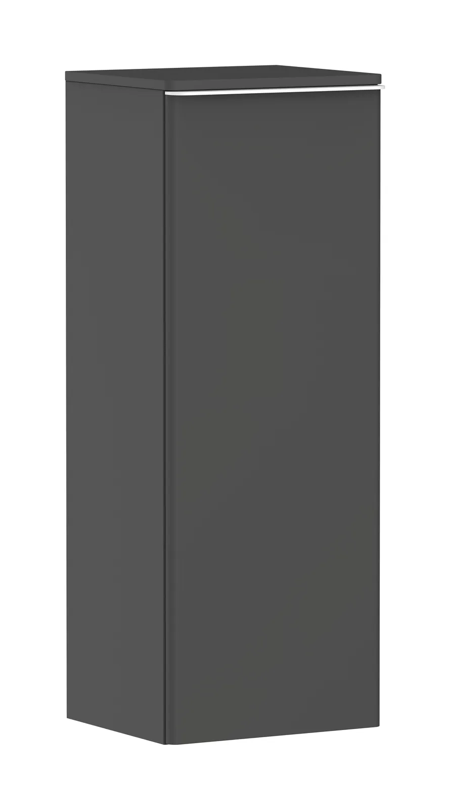Xelu Q Half-height cabinet matt grey Diamond 400/350, hinges on the right