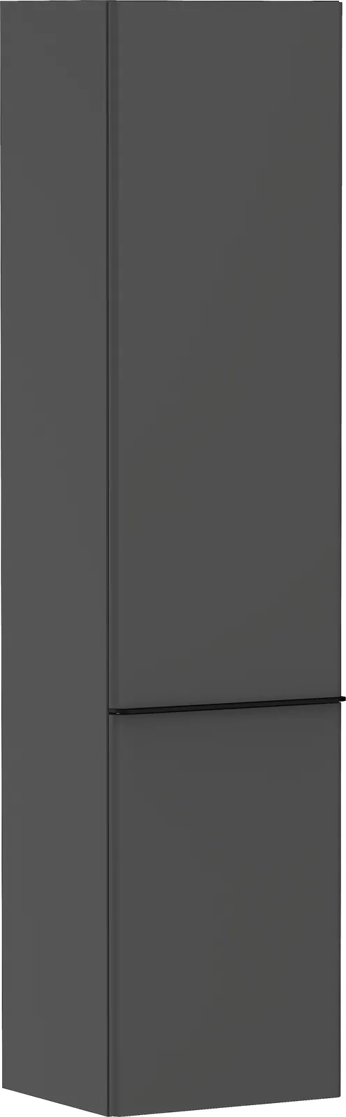 Xelu Q Tall cabinet matt grey Diamond 400/350, hinges on the left